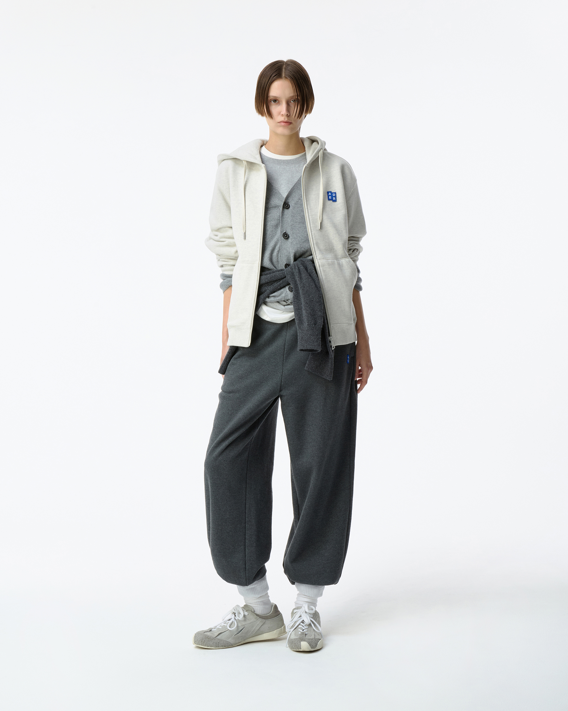 ADERERROR - Sig; BL Tag hoodie zip-up 01