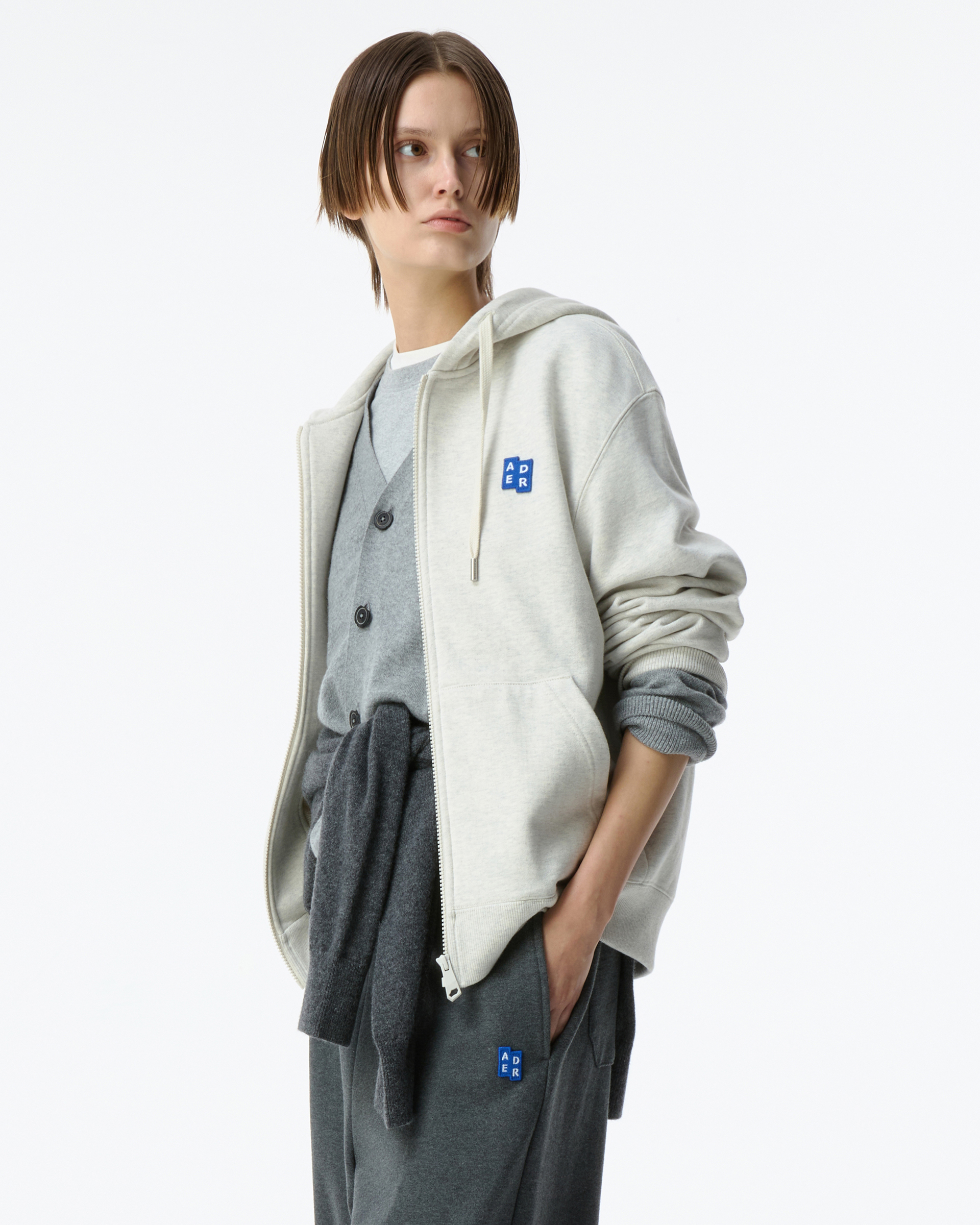 ADERERROR - Sig; BL Tag hoodie zip-up 01