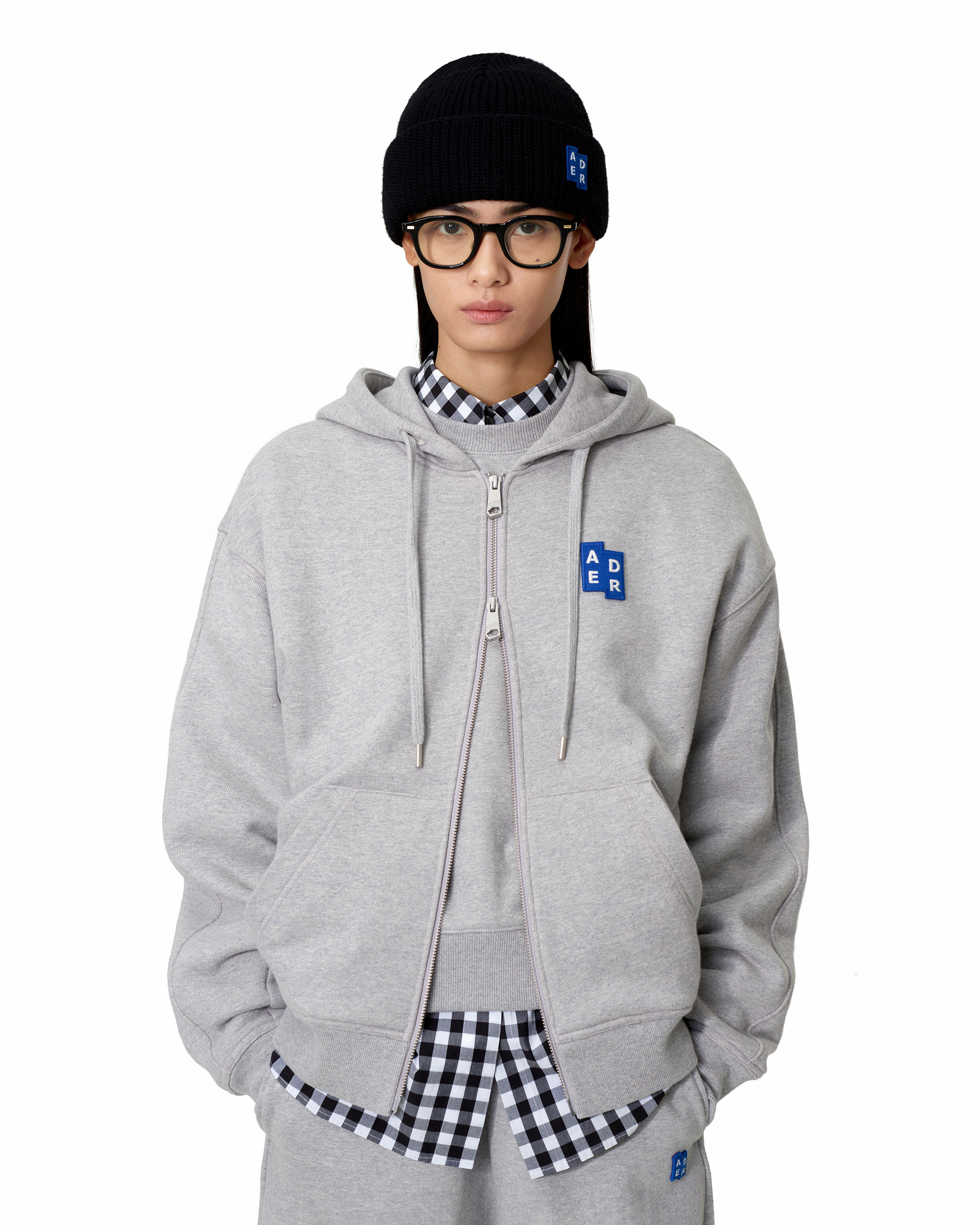 ADERERROR - Sig; BL Tag hoodie zip-up 02