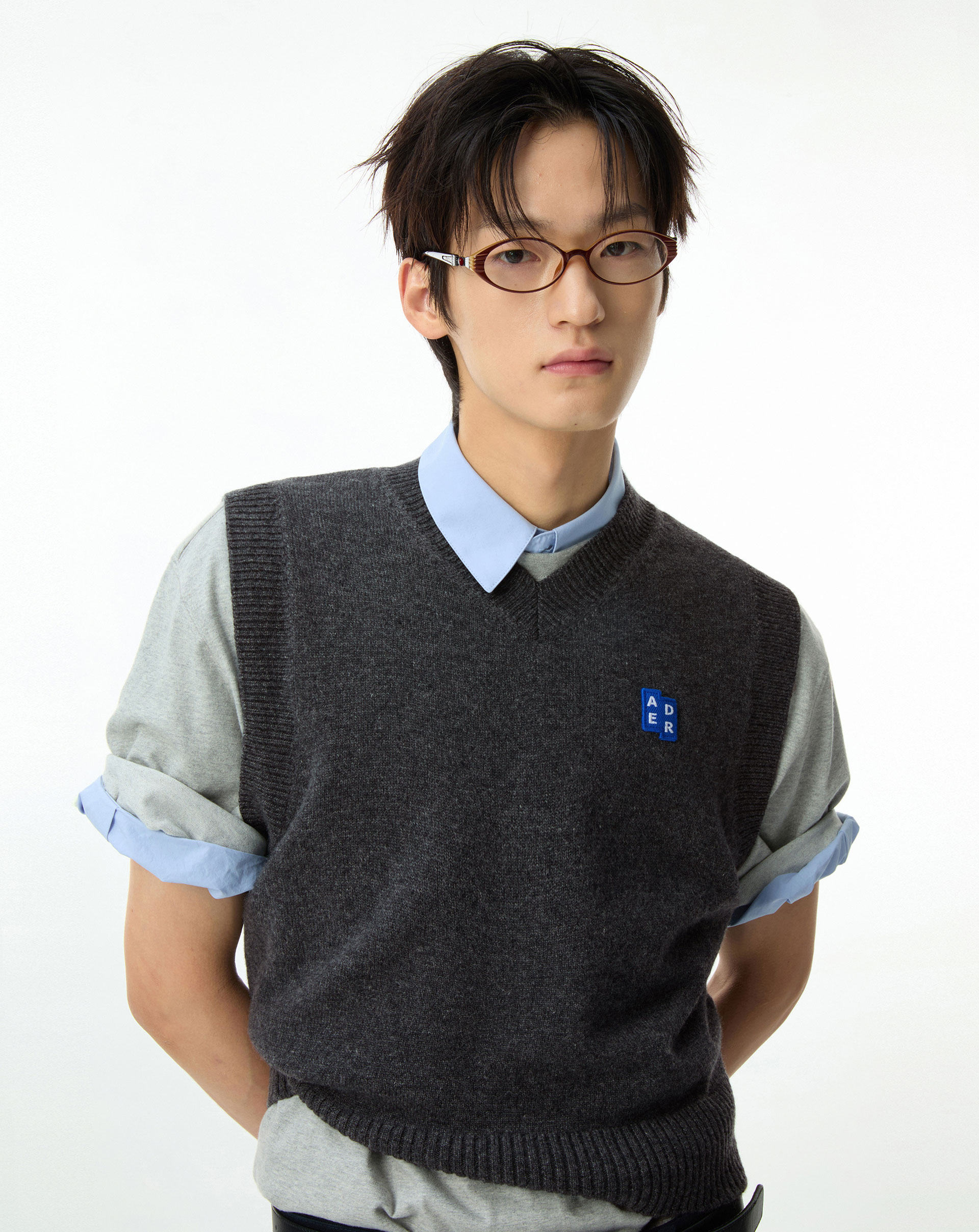 パパ ADERERROR Tag knit vest 01 XL ADERERROR