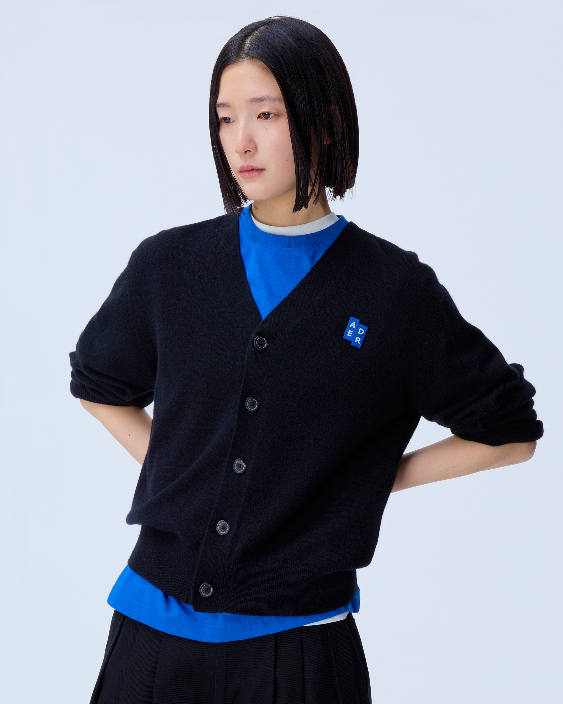 ADERERROR - Sig; BL Tag cardigan 01