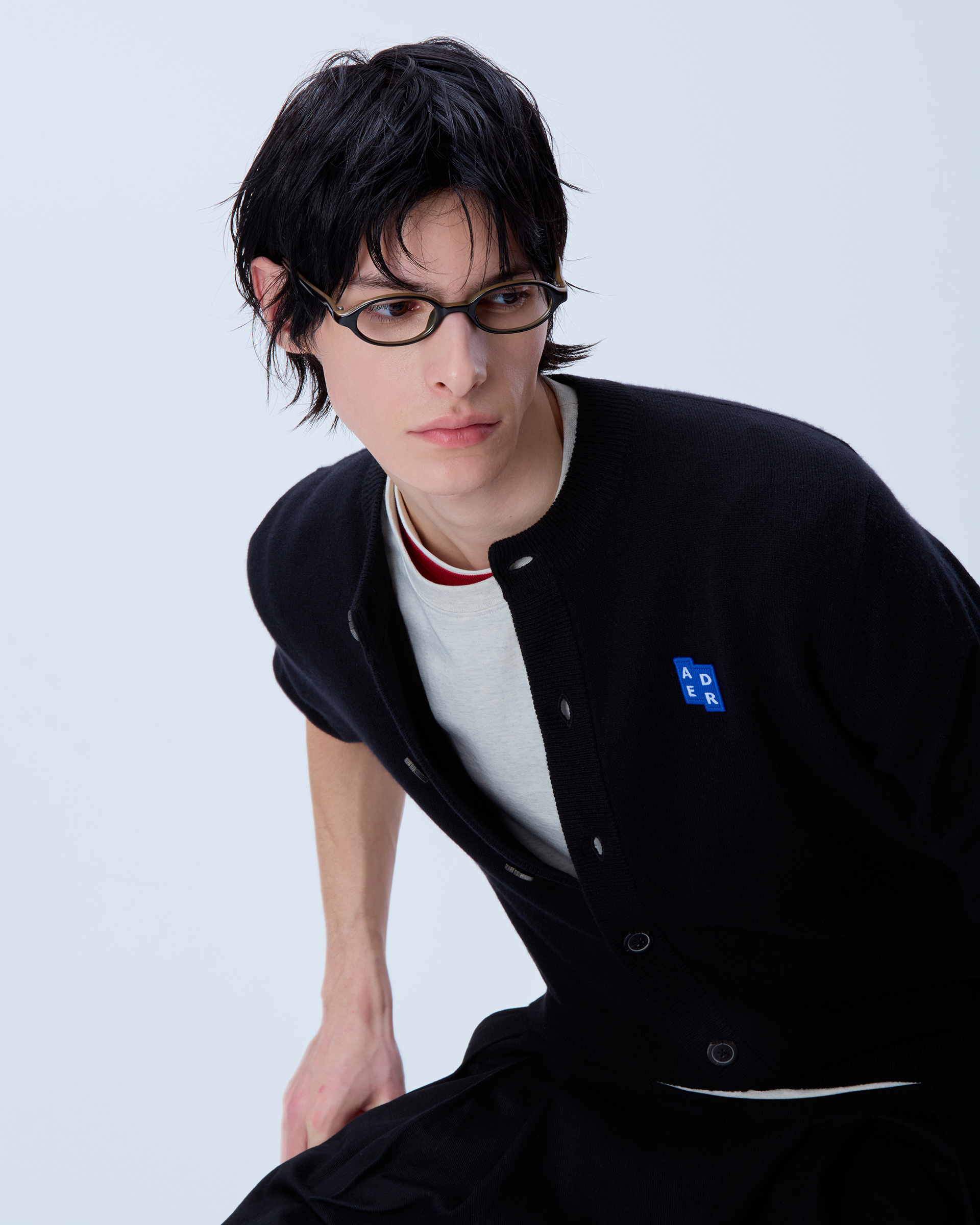 ADERERROR - Sig; BL Tag cardigan 02