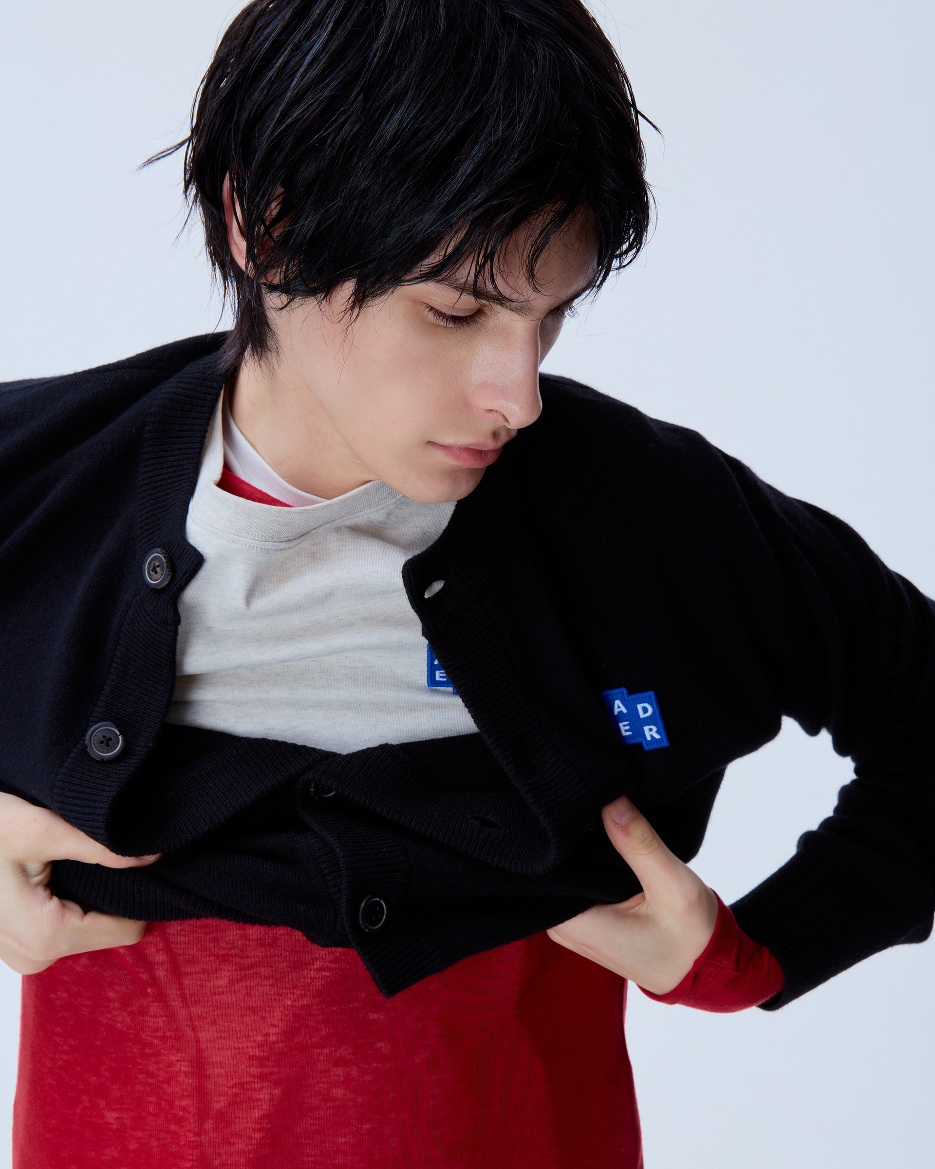 ADERERROR - Sig; BL Tag cardigan 02