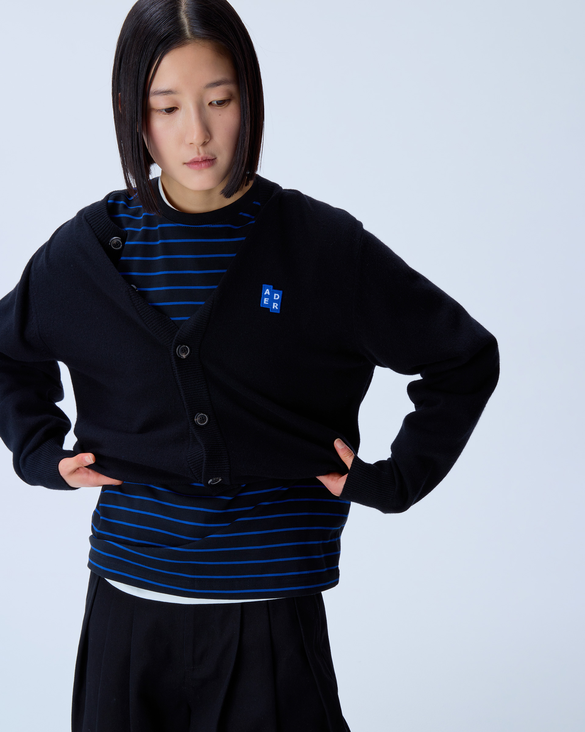 ADERERROR - Sig; BL Tag cardigan 02
