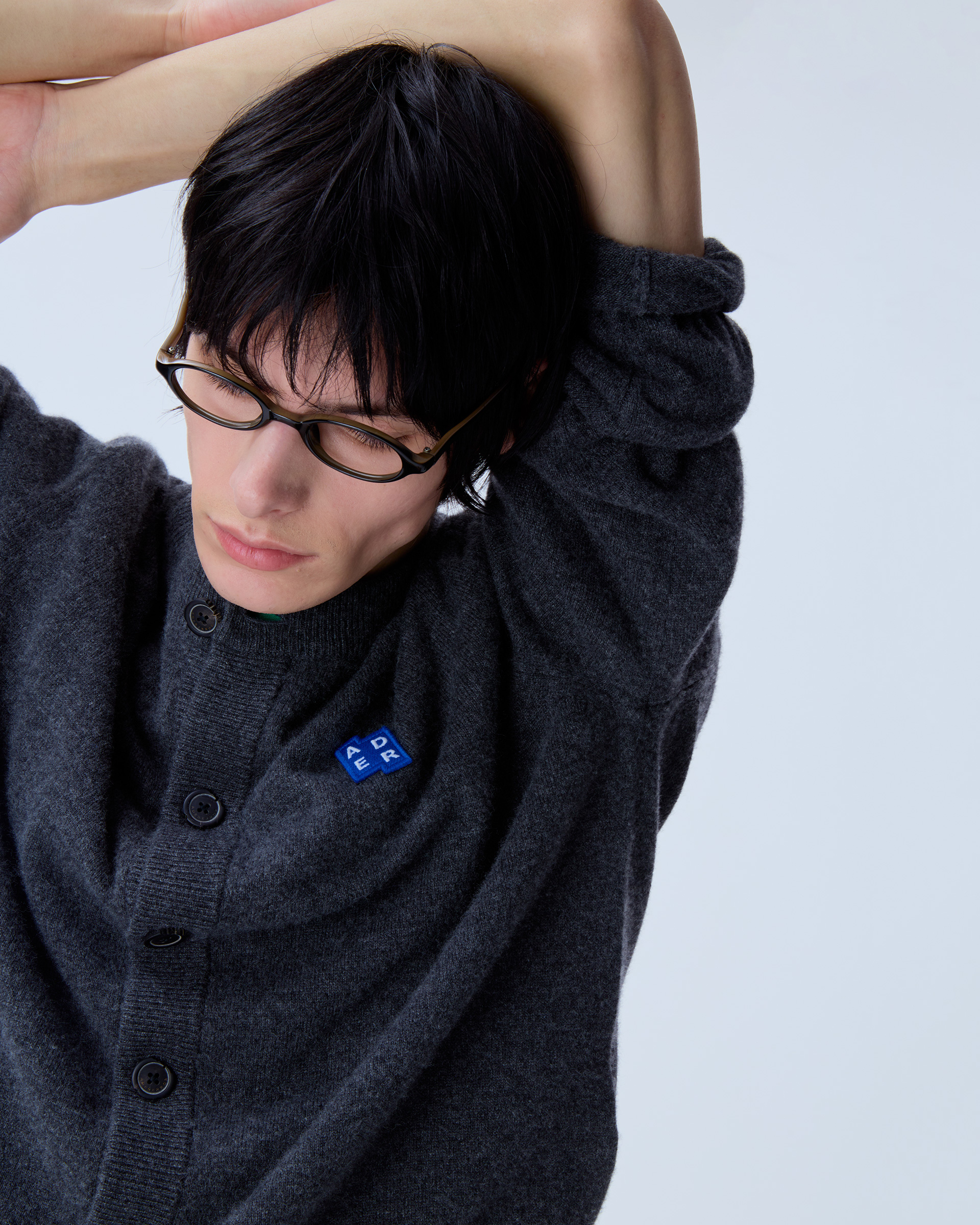 ADERERROR - Sig; BL Tag cardigan 02