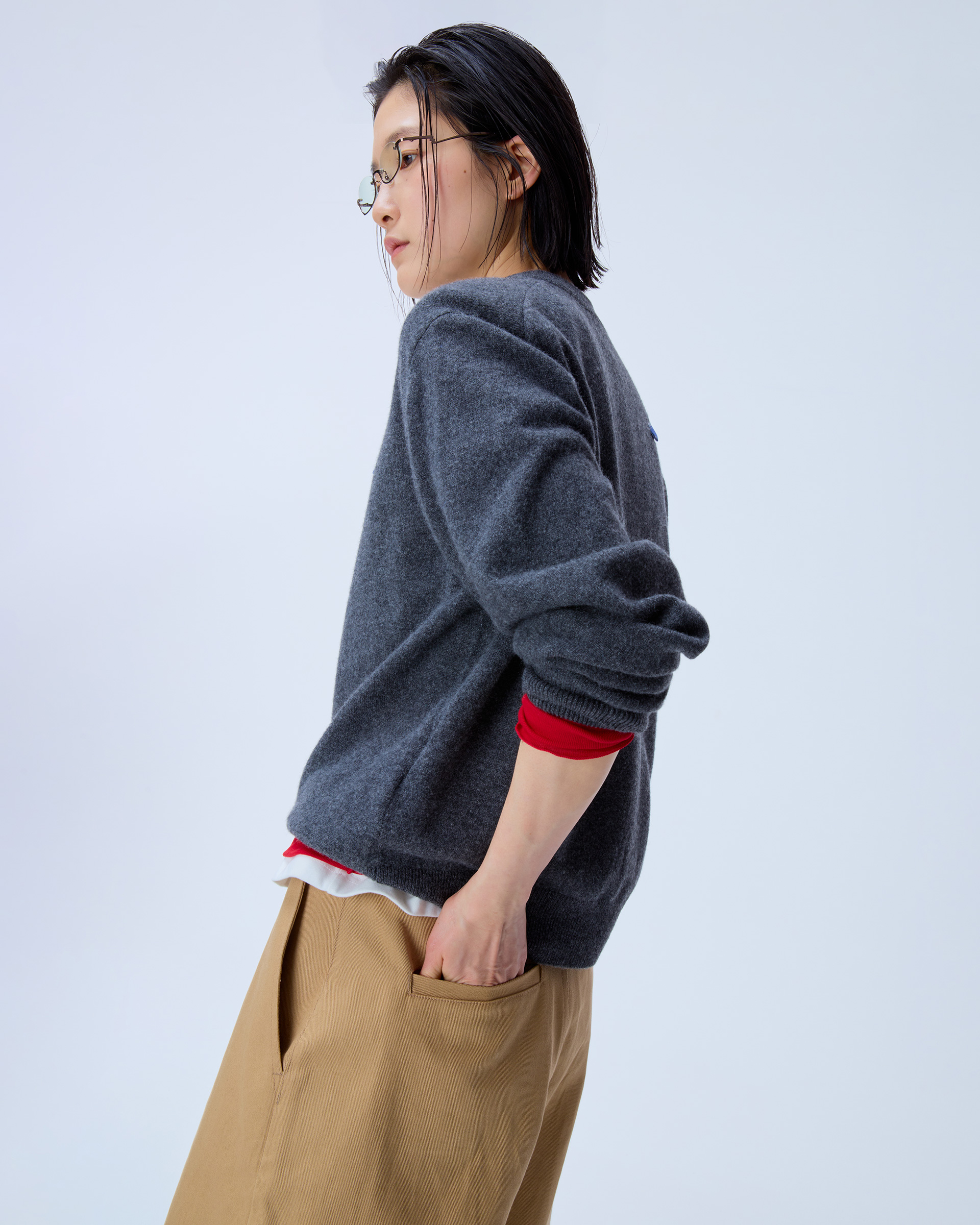 ADERERROR - Sig; BL Tag cardigan 02