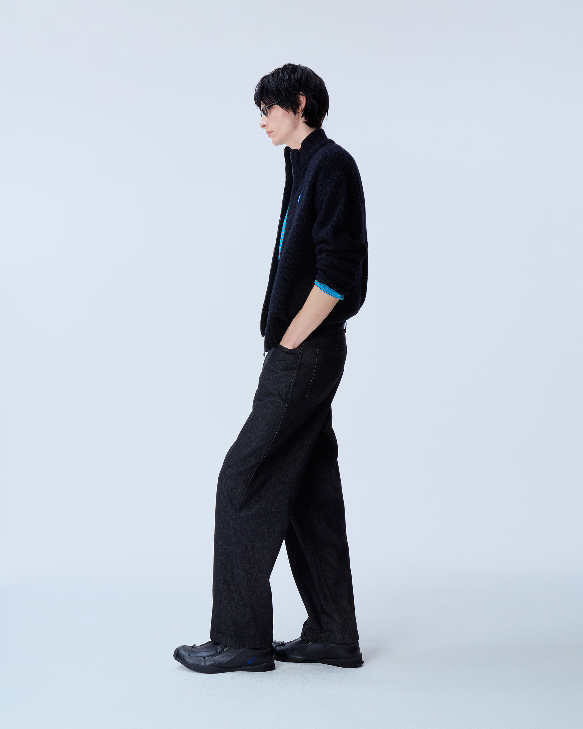 ADERERROR - Sig; BL Tag knit zip-up 01