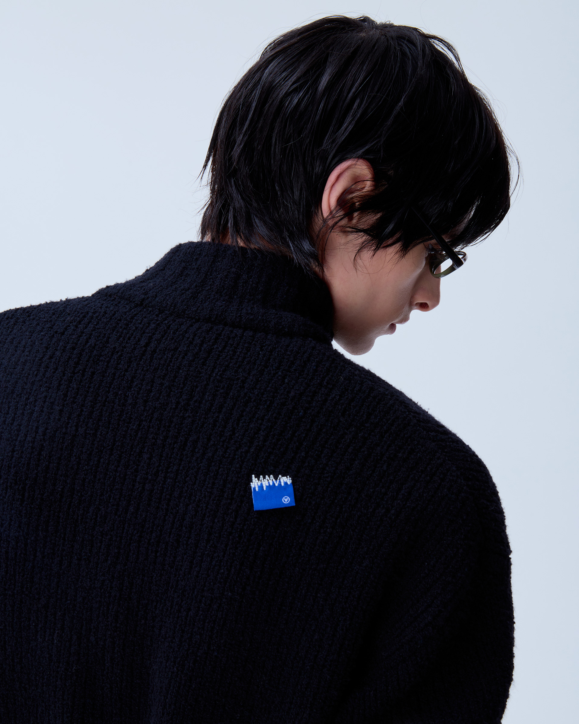 ADERERROR - Sig; BL Tag knit zip-up 01