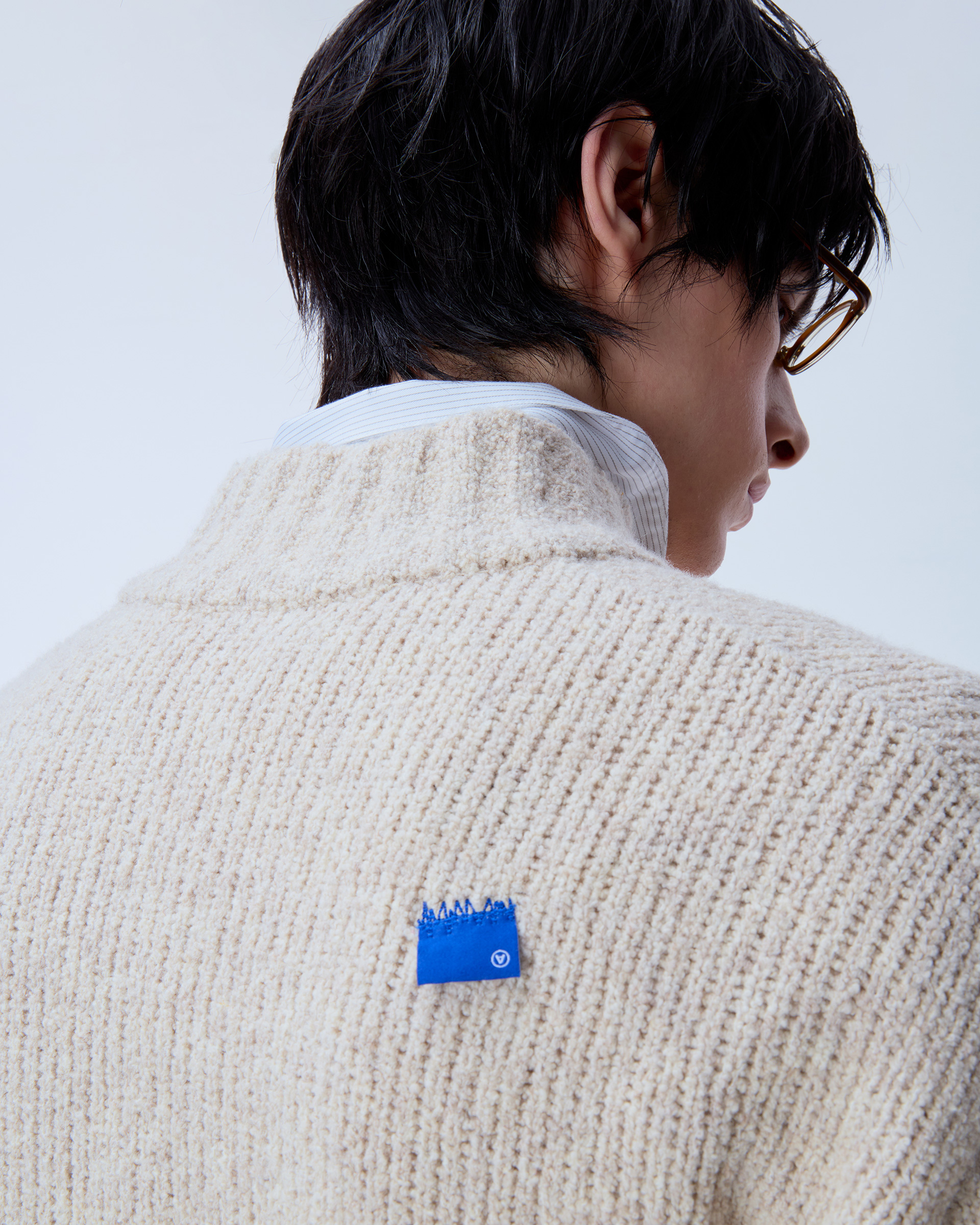 ADERERROR - Sig; BL Tag knit zip-up 01