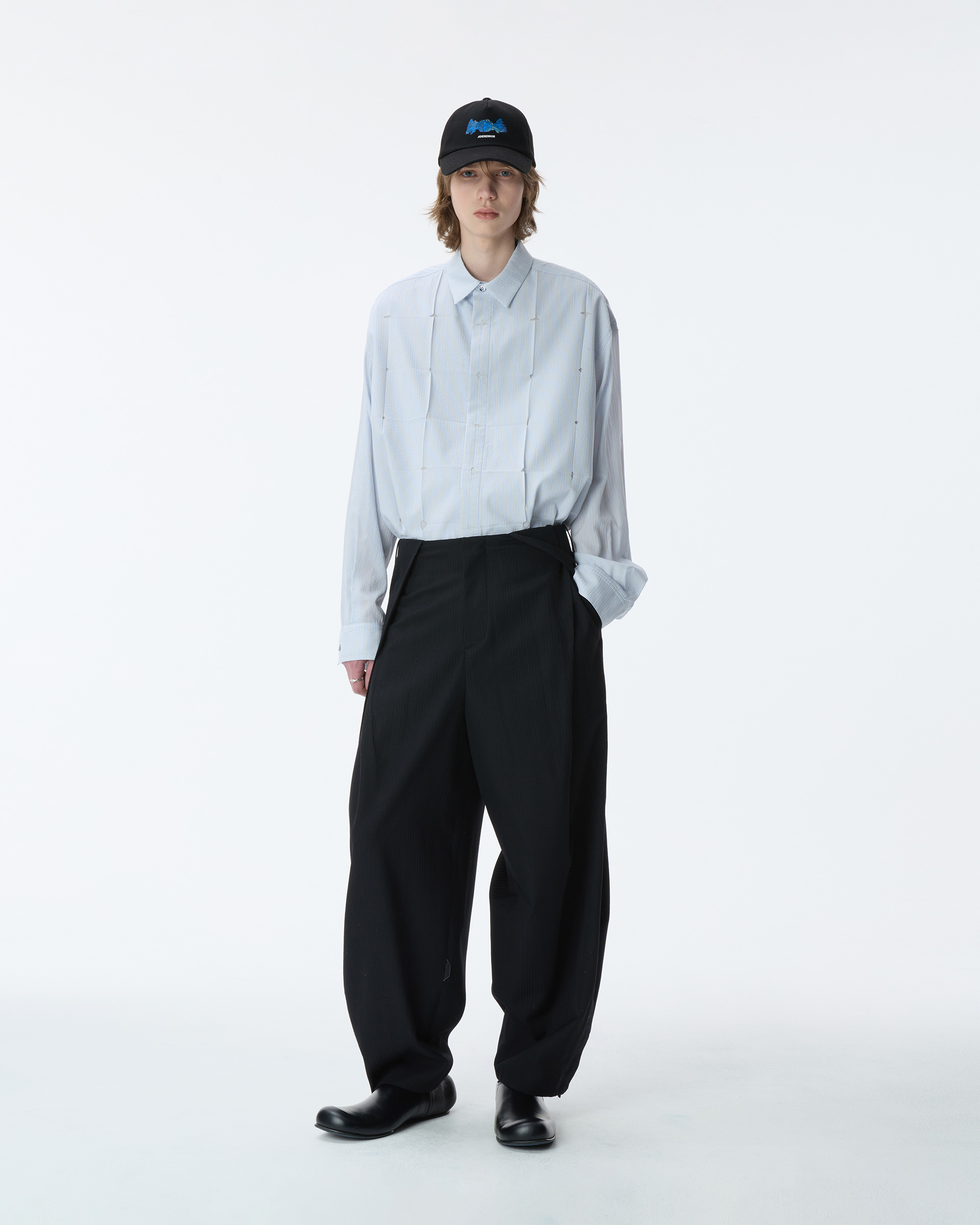 ADERERROR アーダーエラー　牛革　ワイドパンツ　ペインターパンツ　本革 パンツ